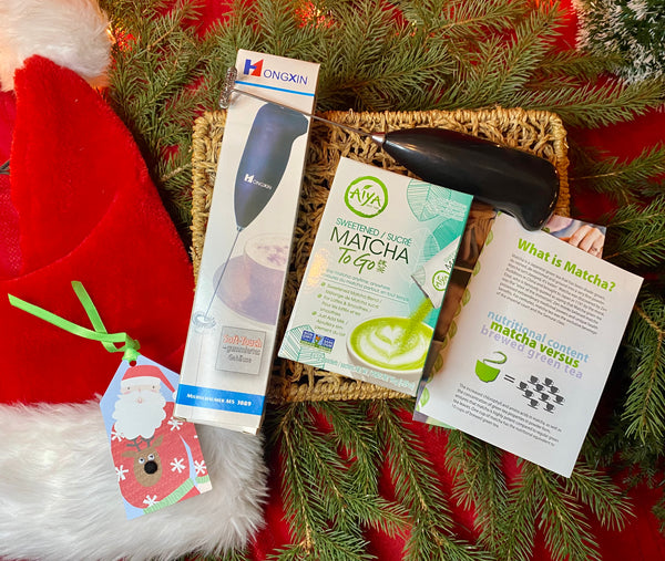 Aiya Sweetened Matcha-To-Go Travel Kit