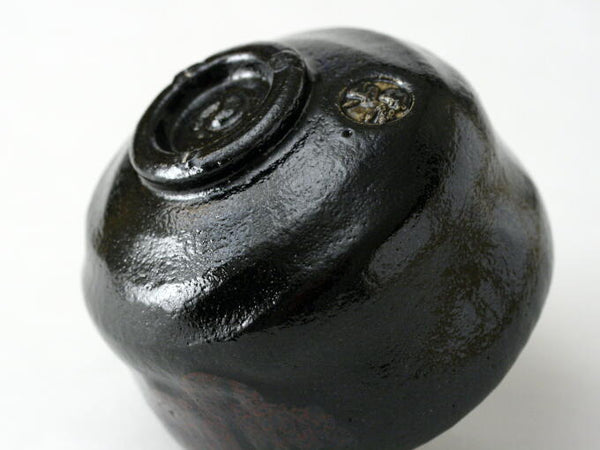 Hand crafted Kuro-Raku Matcha Bowl
