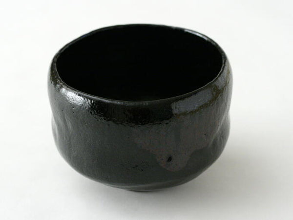 Hand crafted Kuro-Raku Matcha Bowl
