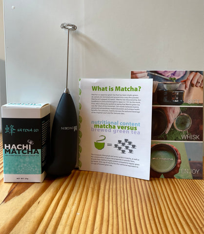 Hachi Matcha-To-Go Sticks + Frother