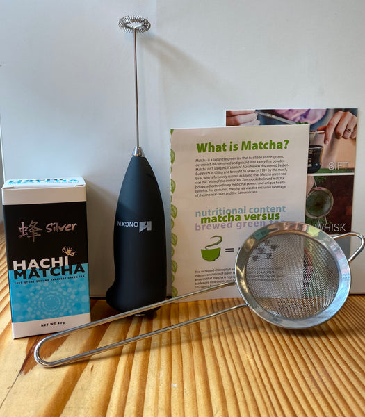 Beginner Matcha Kit with Hachi Matcha Silver